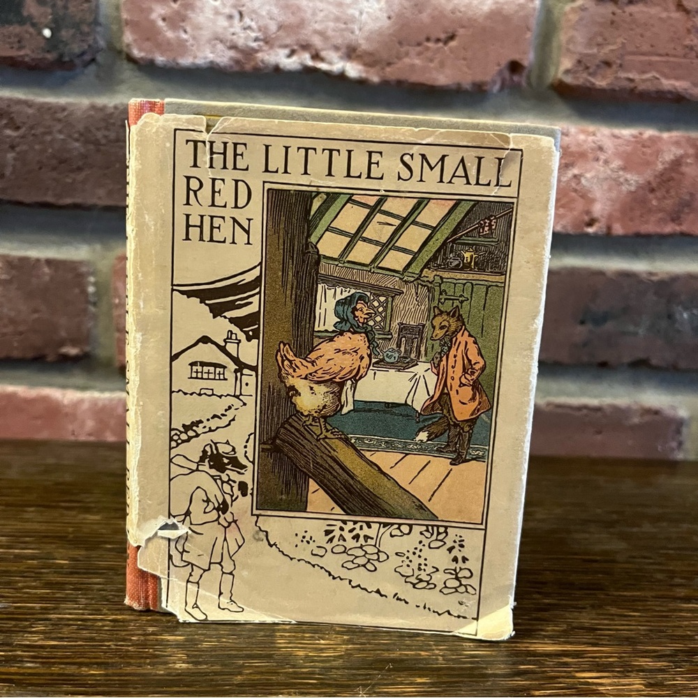 Antique Original The Little Small Red Hen Vintage Hardcover Mini Children’s Book